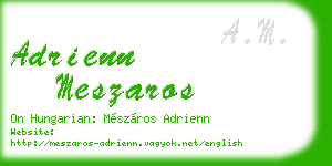 adrienn meszaros business card