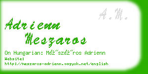 adrienn meszaros business card